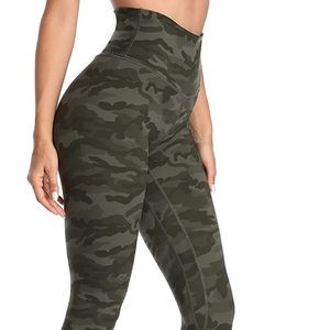 Full length Colorful koala green camo leggings